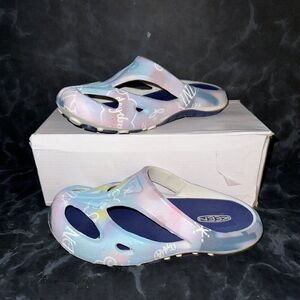 Keen Shanti Comfortable Slip On Clog Multi Blue Depths Pastel Women’s Size 5